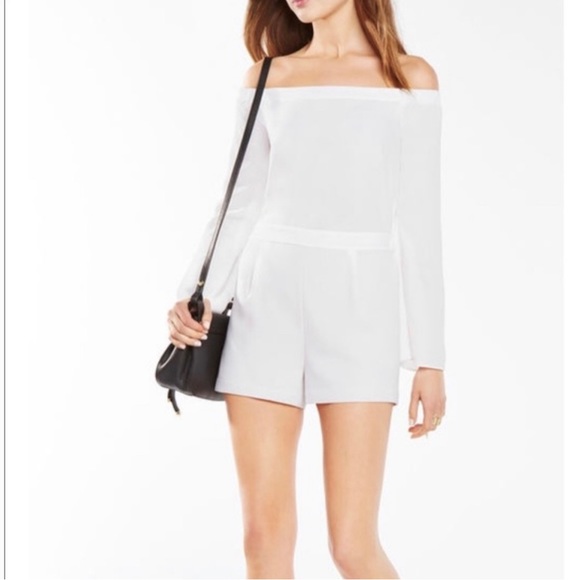 BGBC GEORGIE WHITE BELL SLEEVE ROMPER - Picture 2 of 6